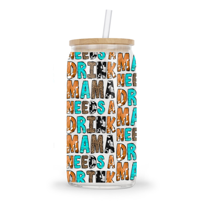 Mama Needs A Drink Glass Tumbler | Artistshot