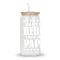 I Have A Hero I Call Him Papa Glass Tumbler | Artistshot