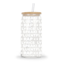 I Speak Fluent Rap Lyrics Glass Tumbler | Artistshot