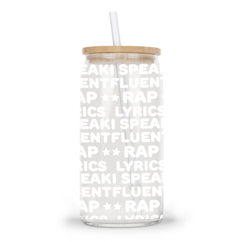 I Speak Fluent Rap Lyrics Glass Tumbler | Artistshot