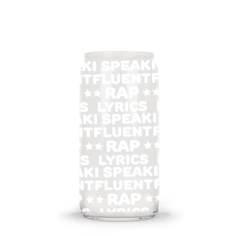 I Speak Fluent Rap Lyrics Glass Tumbler | Artistshot