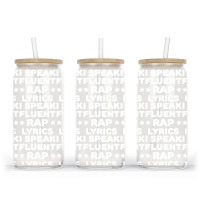 I Speak Fluent Rap Lyrics Glass Tumbler | Artistshot