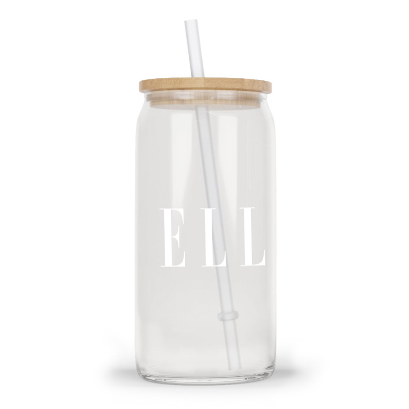 Elle (white) Glass Tumbler | Artistshot