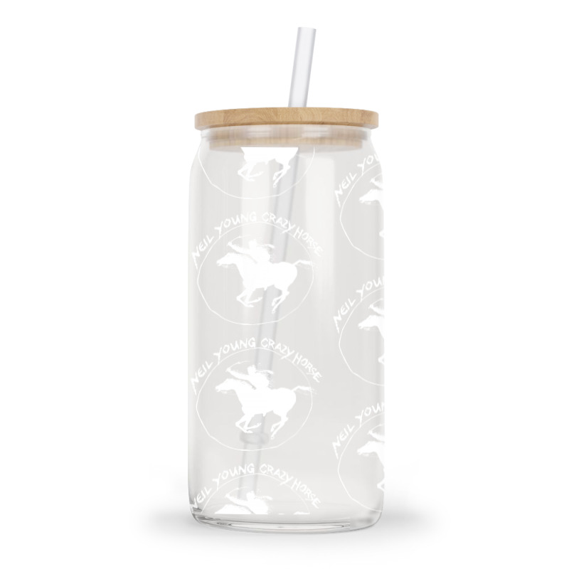 Neil Young Crazy Horse Glass tumbler by BLACKHEART | Artistshot