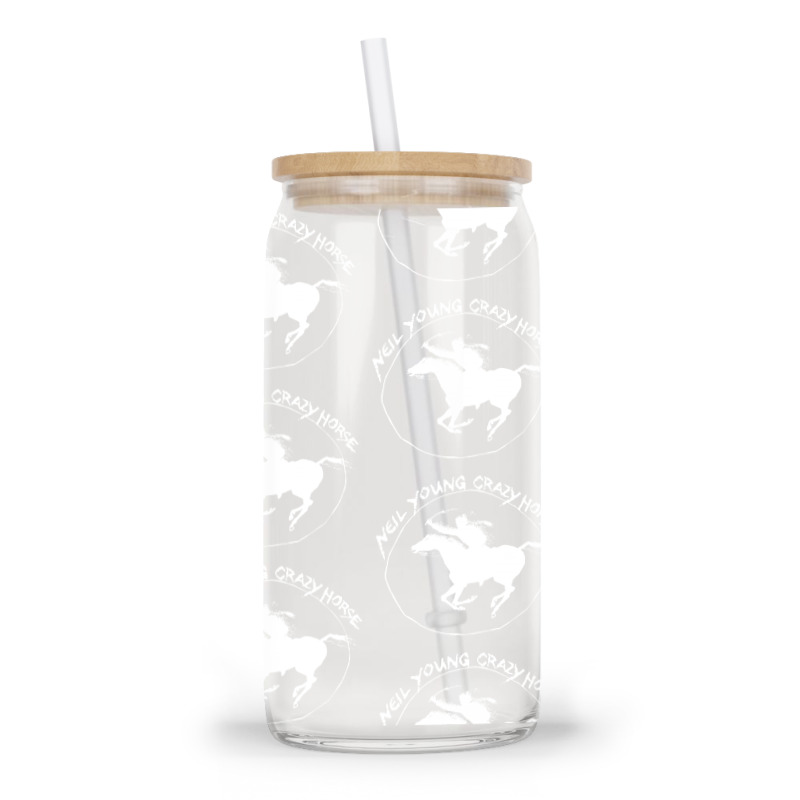 Neil Young Crazy Horse Glass tumbler by BLACKHEART | Artistshot