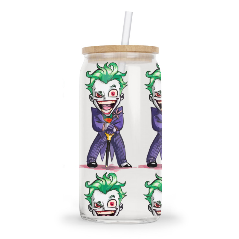 Joker (dc)  (low Poly Abstract) Fanart (zoomout Effect) Glass Tumbler | Artistshot