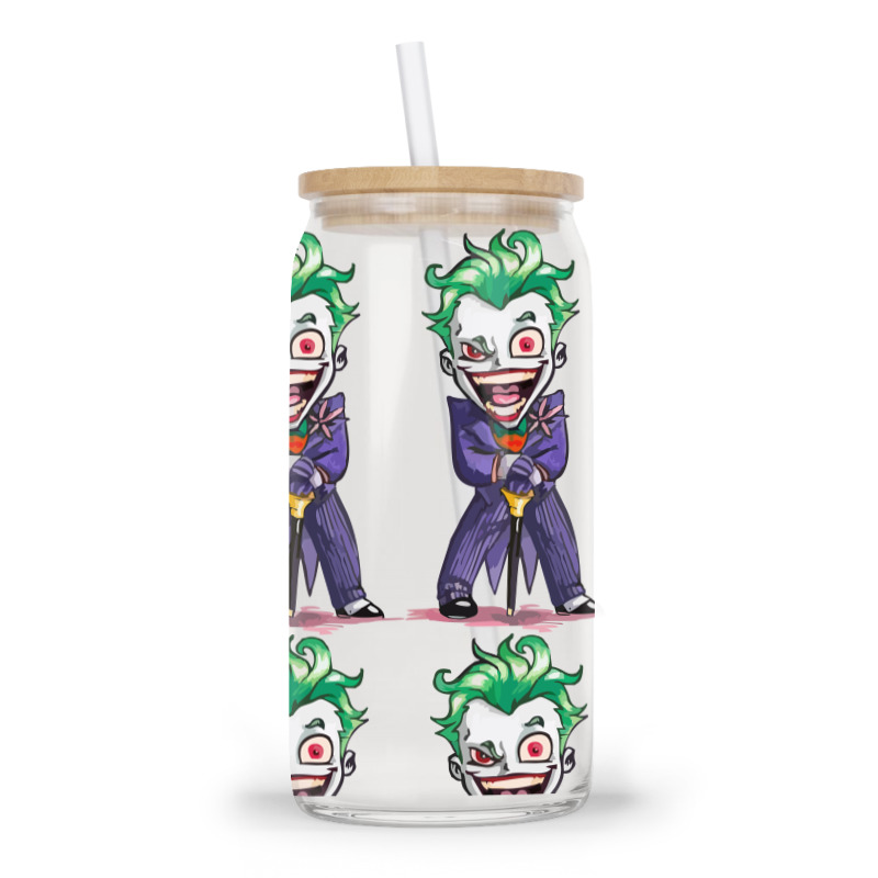 Joker (dc)  (low Poly Abstract) Fanart (zoomout Effect) Glass Tumbler | Artistshot