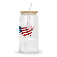 Merica Back To Back World War Champs Glass Tumbler | Artistshot