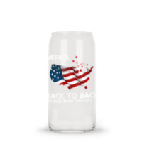 Merica Back To Back World War Champs Glass Tumbler | Artistshot