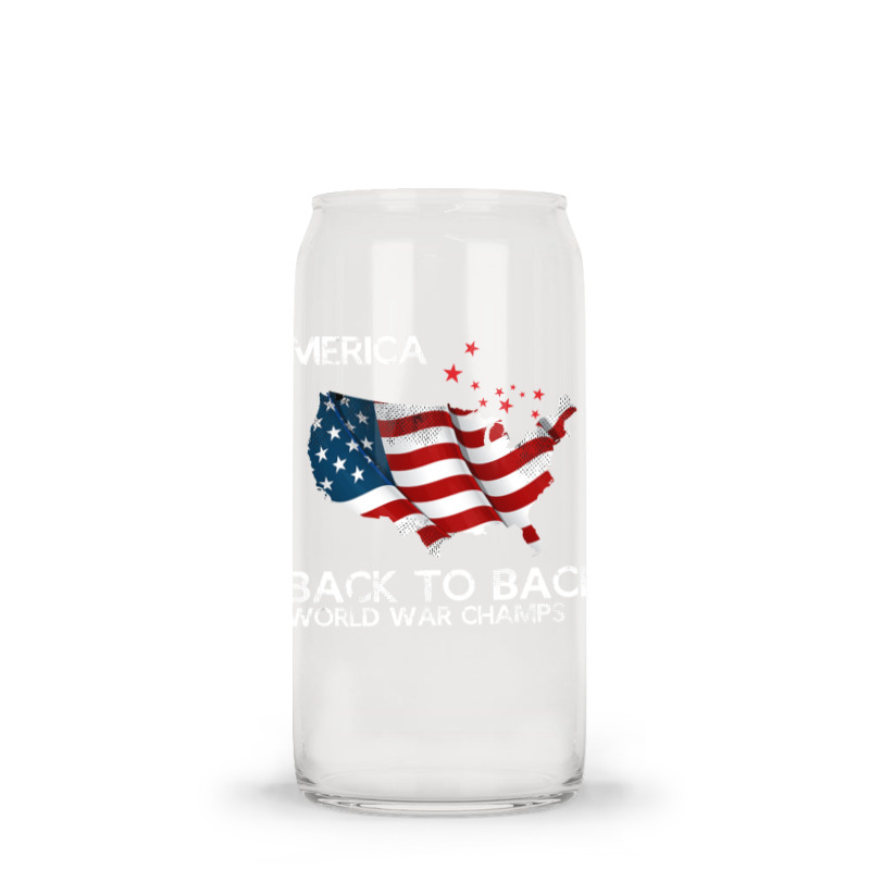 Merica Back To Back World War Champs Glass Tumbler | Artistshot