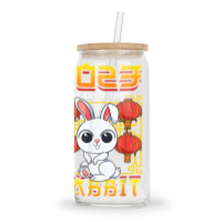 Year Of The Rabbit 2023 Chinese Zodiac Cute Kawaii Bunny Glass Tumbler | Artistshot