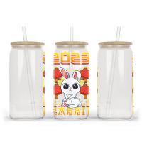 Year Of The Rabbit 2023 Chinese Zodiac Cute Kawaii Bunny Glass Tumbler | Artistshot