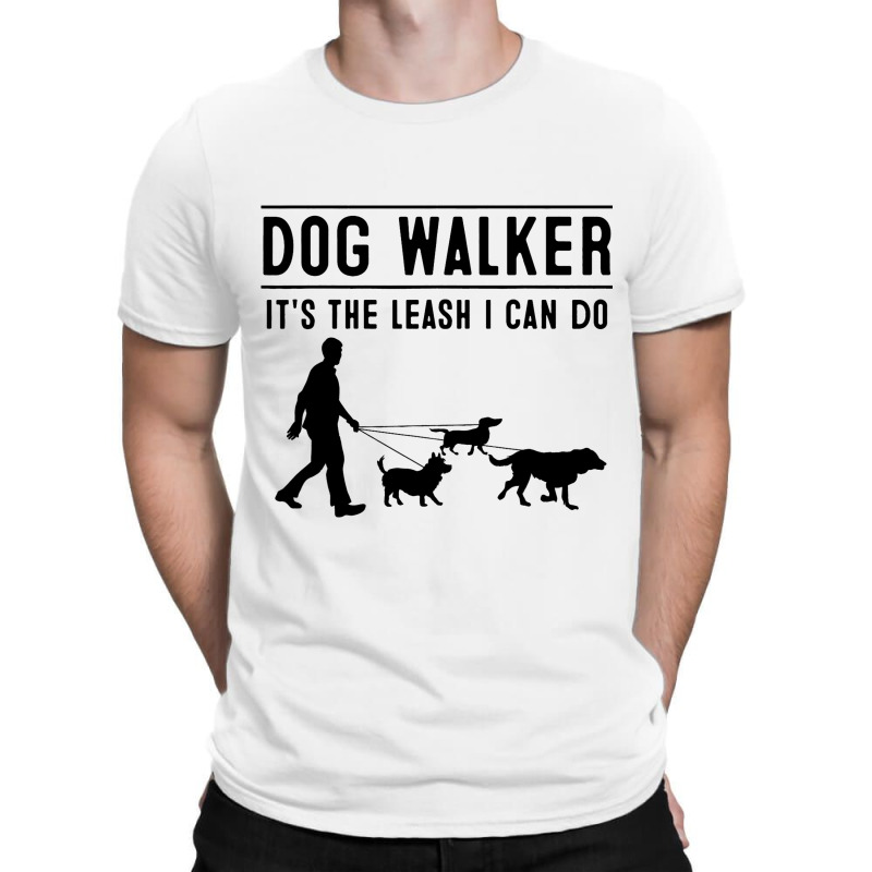 Funny Dog Walker Gift Cool Walking Puppy Men Women T-shirt | Artistshot