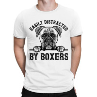 Hobo Care Boxer Rescue Easily Distracted By Boxers T-shirt | Artistshot