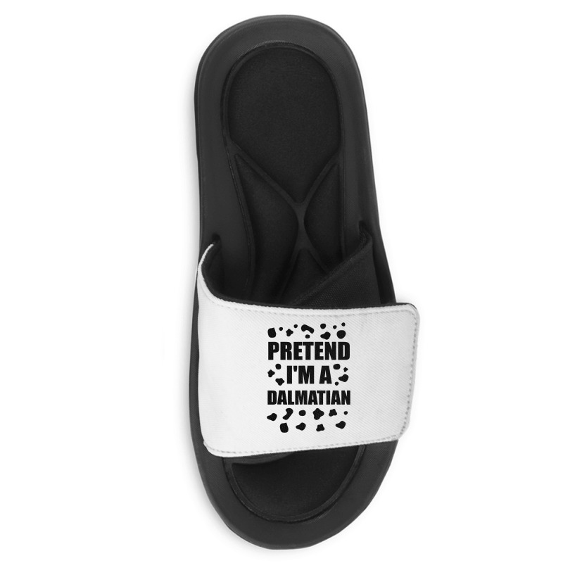 Funny Pretend Im A Dalmatian Halloween Costume Fun Slide Sandal | Artistshot