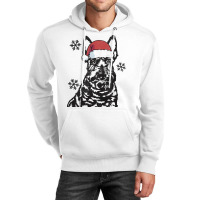 Funny Scottish Terrier Christmas Santa Hat Xmas Mo Unisex Hoodie | Artistshot