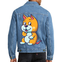 Cute Dog Men Denim Jacket | Artistshot