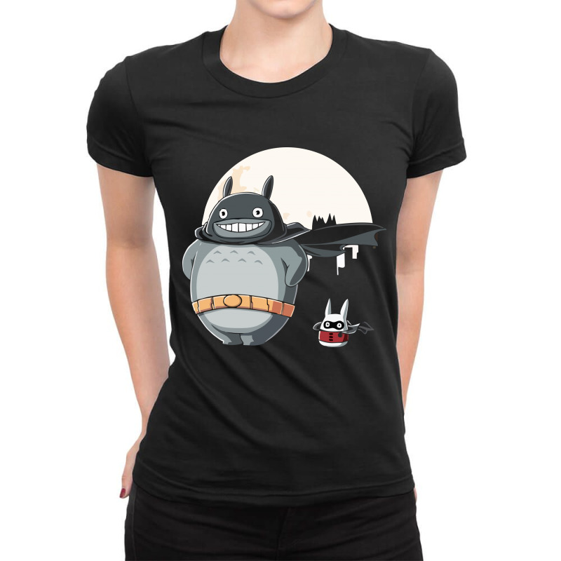 Studio Ghibli Ladies Fitted T-Shirt by mazikos | Artistshot