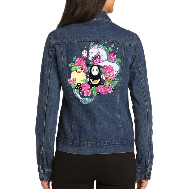 Studio Ghibli Ladies Denim Jacket by mazikos | Artistshot