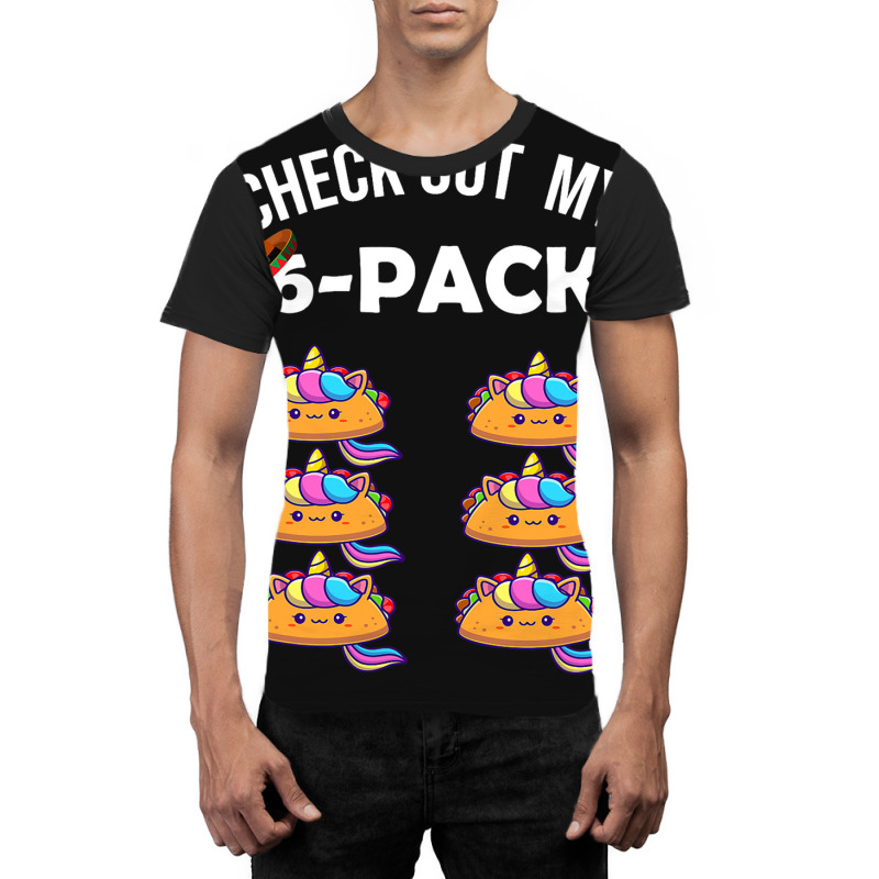 6 Pack Fitness Taco Funny Mexican Gym Top For Taco Graphic T-shirt | Artistshot