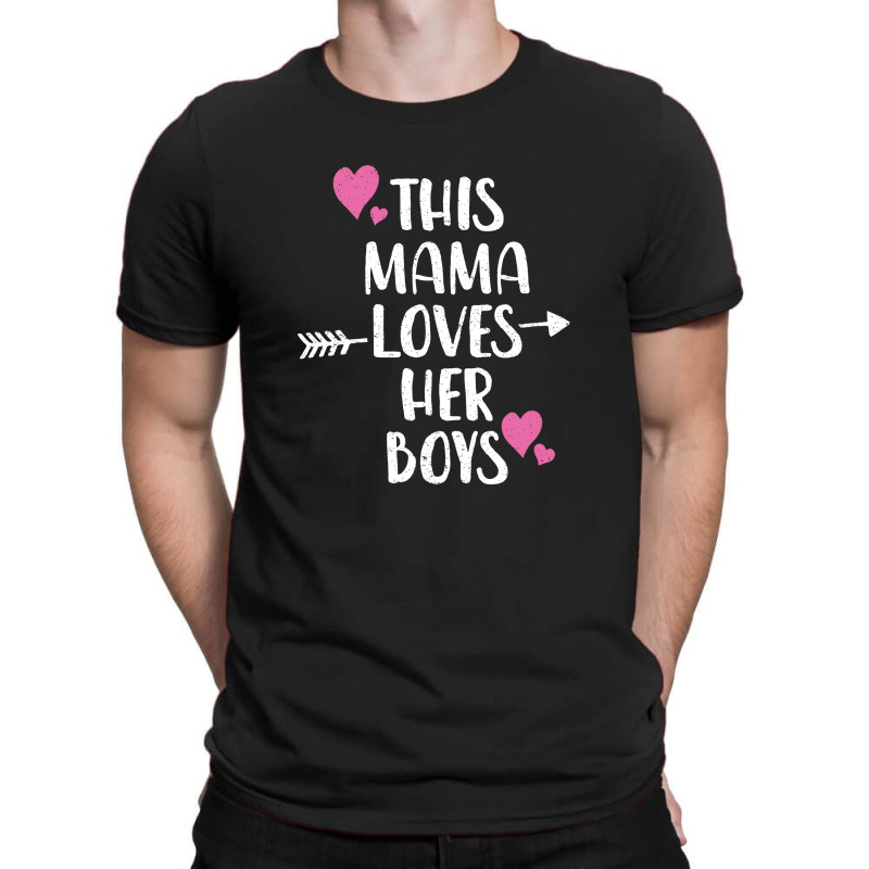 This Mama Loves Her Boys T-shirt | Artistshot
