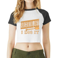 Archeology I Dig It Grunge Archaelogists Students  Raglan Crop Top | Artistshot