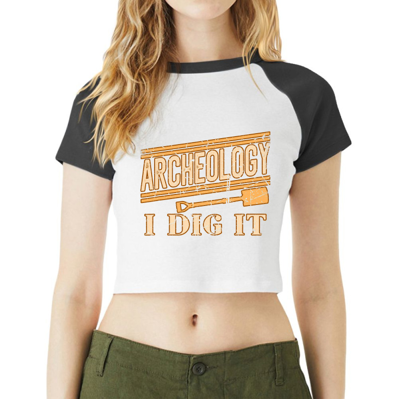 Archeology I Dig It Grunge Archaelogists Students  Raglan Crop Top by GiovayPool | Artistshot