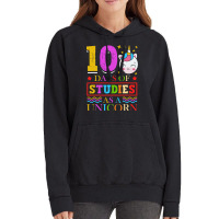 100 Days Of Studies As A Unicorn School Pony Schoo Vintage Hoodie | Artistshot