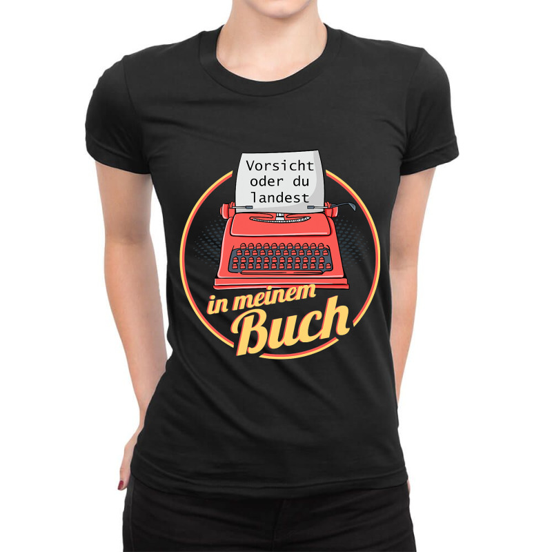 Author Ghostwriter Writer Typewriter Book Author Ladies Fitted T-Shirt by Enjoyby | Artistshot