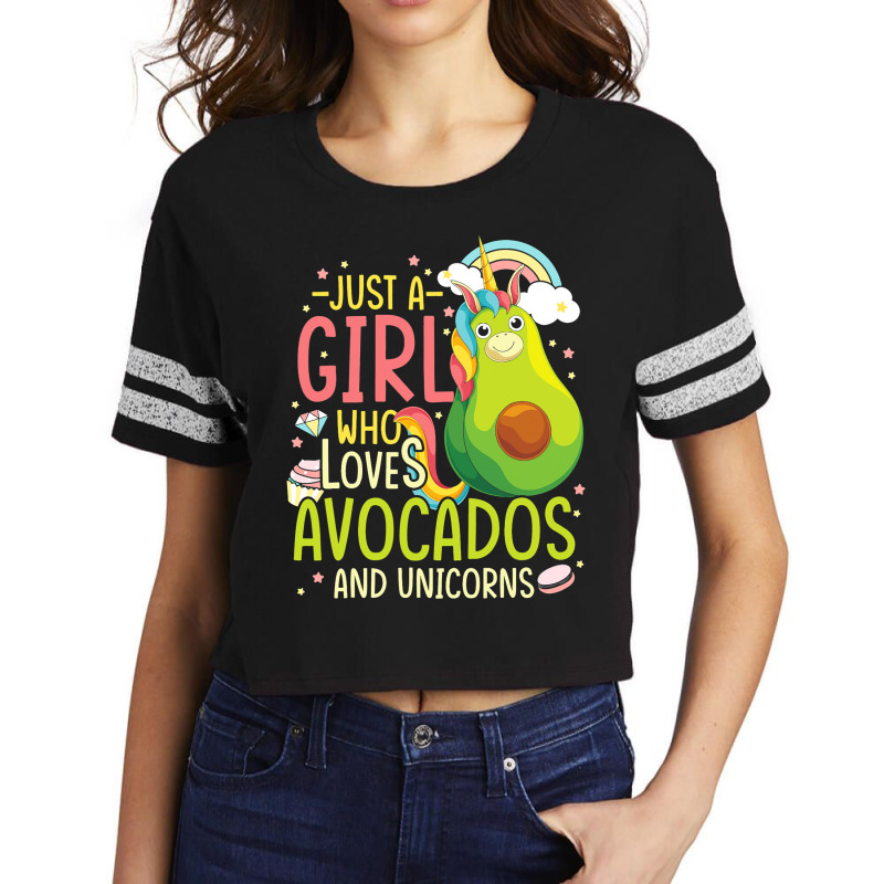 Avocado Women Magical Fantasy Animal Lover Girls U Scorecard Crop Tee by KIMBERLYABDILLA | Artistshot