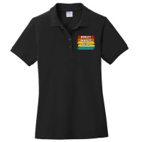 Author Gifts Worlds Okayest Author Ladies Polo Shirt | Artistshot