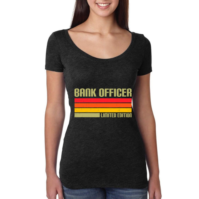 Bank Officer Limited Edition Banker Bank Clerk Fin Women's Triblend Scoop T-shirt by Onvibrant | Artistshot