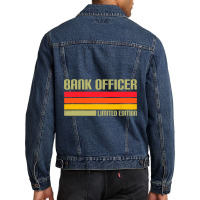 Bank Officer Limited Edition Banker Bank Clerk Fin Men Denim Jacket | Artistshot