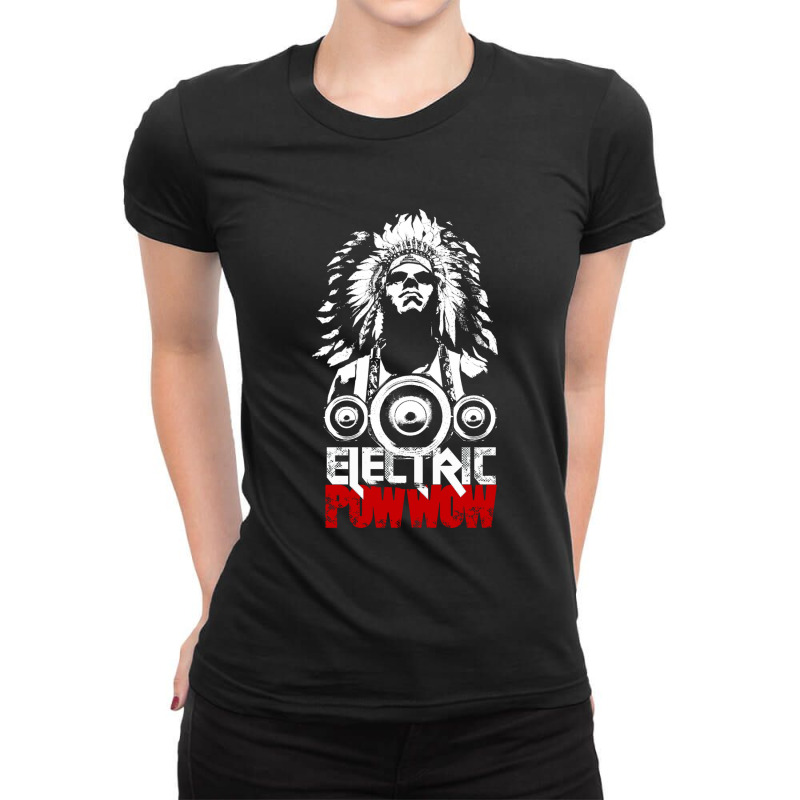 Classy Electric Pow Wow Ladies Fitted T-Shirt by Cyoto | Artistshot