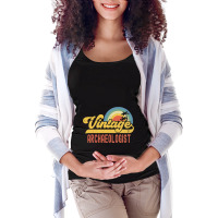 Archaeologist Vintage Sunset Profession Retro Job  Maternity Scoop Neck T-shirt | Artistshot