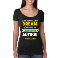 Awesome Author Husband Wife Married Writers Christ Women's Triblend Scoop T-shirt | Artistshot