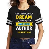 Awesome Author Husband Wife Married Writers Christ Scorecard Crop Tee | Artistshot