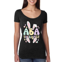 Applied Behavior Analysis Therapist Cute Easter Bu Women's Triblend Scoop T-shirt | Artistshot