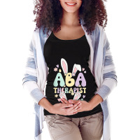 Applied Behavior Analysis Therapist Cute Easter Bu Maternity Scoop Neck T-shirt | Artistshot