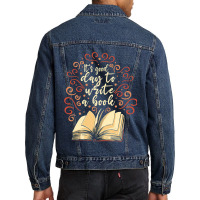 Author Novelist Writing Men Denim Jacket | Artistshot