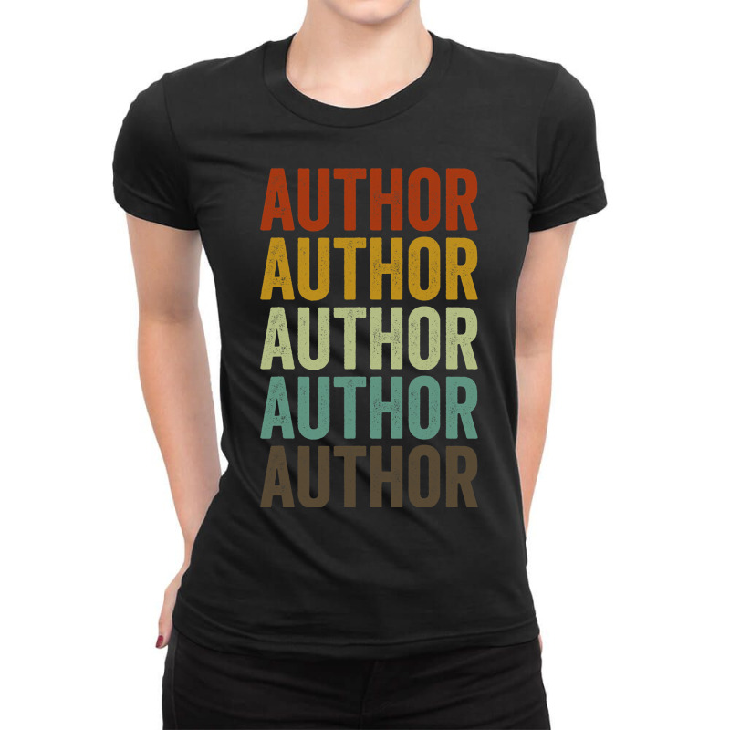 Author Retro Ladies Fitted T-Shirt by JavionGranger | Artistshot