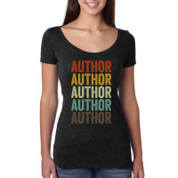 Author Retro Women's Triblend Scoop T-shirt | Artistshot