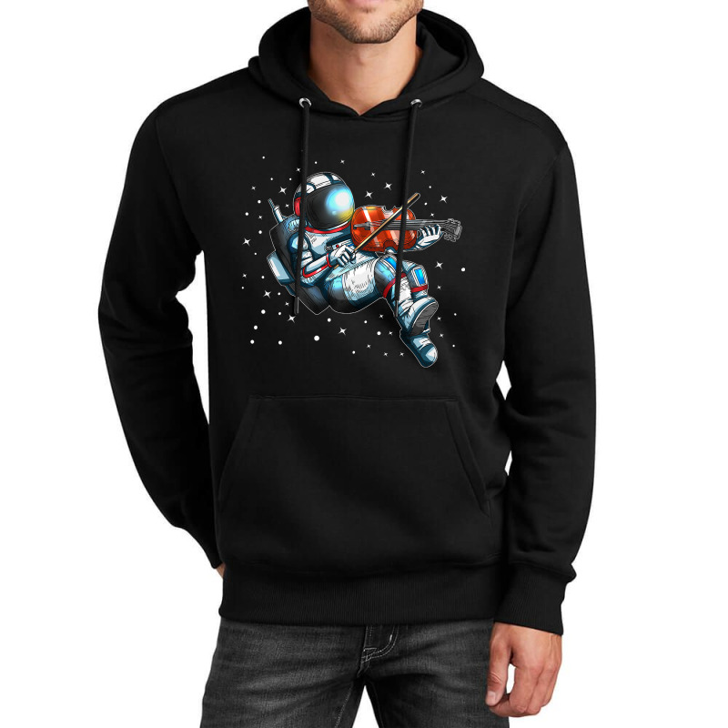 Astronaut Music Violin Player Cosmonaut Violin Ins Unisex Hoodie | Artistshot