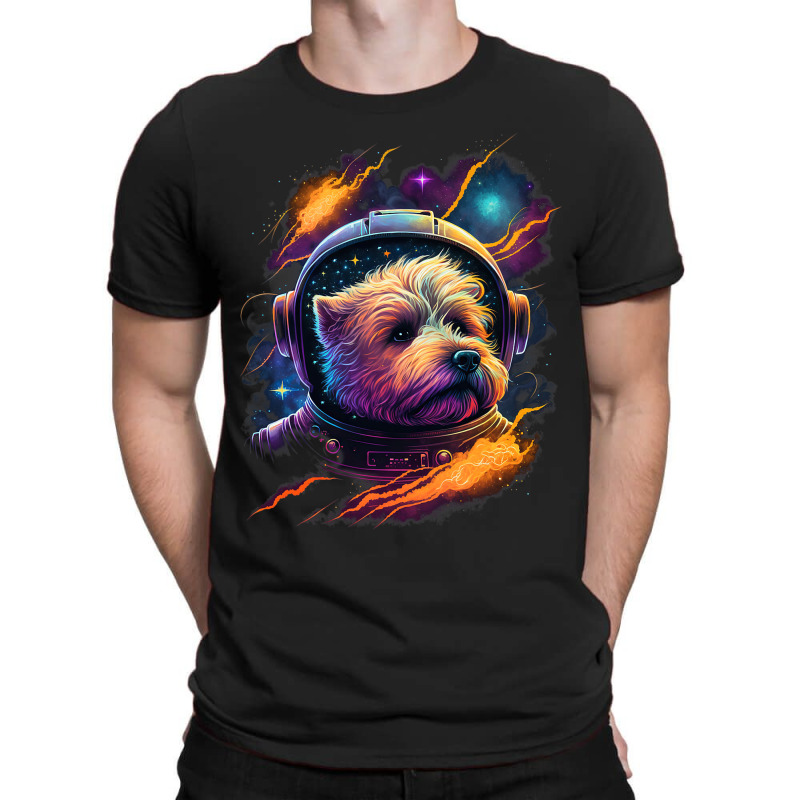 Astronaut Norfolk Terrier Dog Space Galaxy 1 T-Shirt by MICHAELPHILBECK | Artistshot