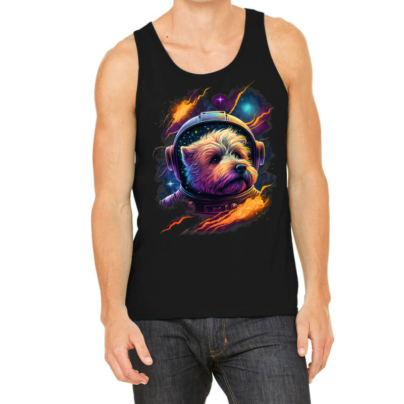 Astronaut Norfolk Terrier Dog Space Galaxy 1 Tank Top by MICHAELPHILBECK | Artistshot