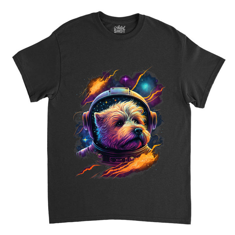 Astronaut Norfolk Terrier Dog Space Galaxy 1 Classic T-shirt by MICHAELPHILBECK | Artistshot