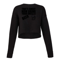 Uncle Beer Joke Cropped Sweater | Artistshot