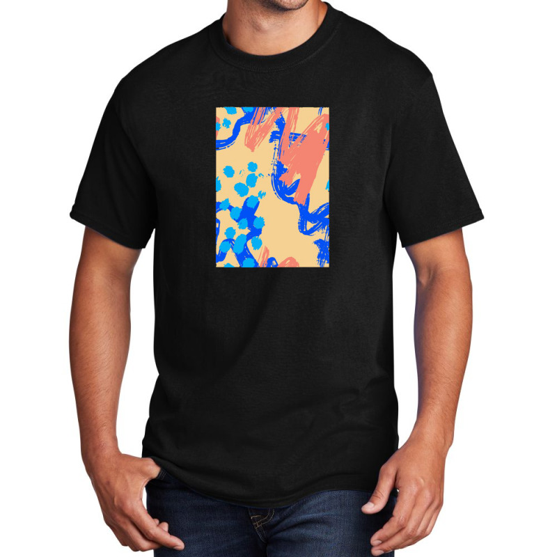 Cute Pattern In A Small Flower Little Leave Flowers Colorful Bright Su Basic T-shirt by agus03 | Artistshot