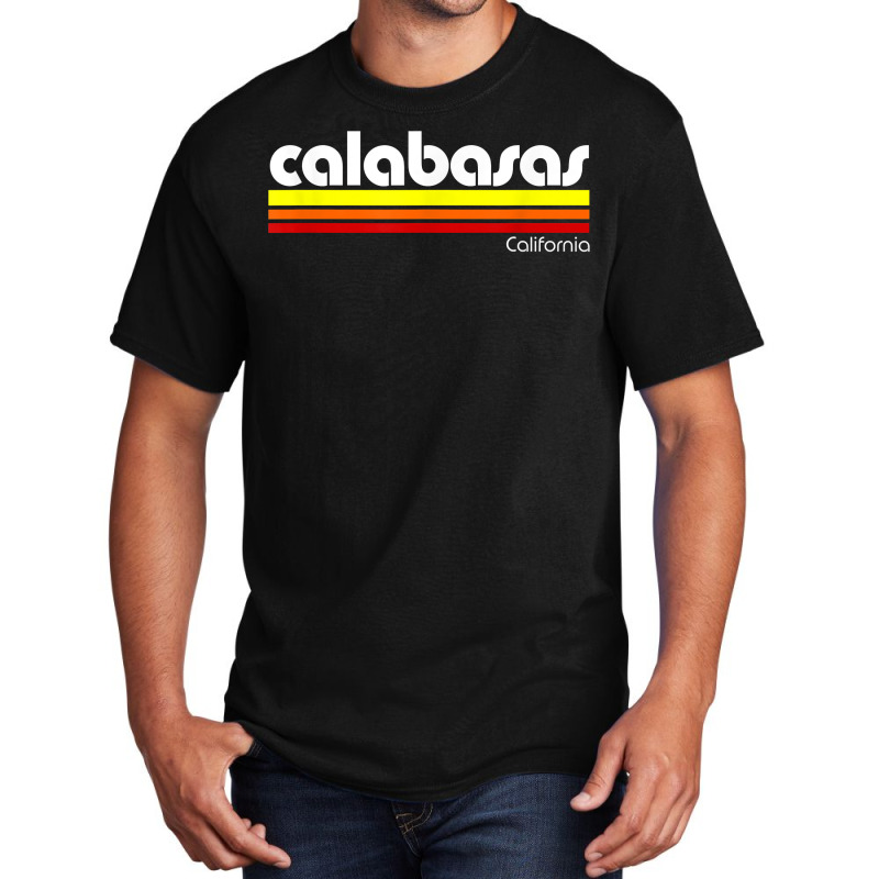 Retro Calabasas California T Shirt Basic T-shirt by TeaMenShop | Artistshot