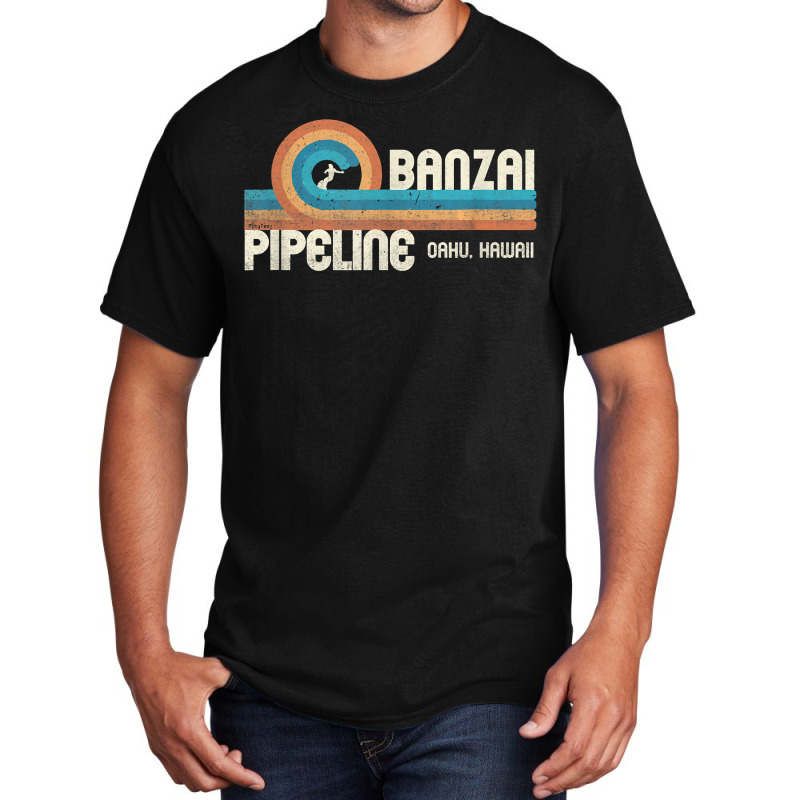 Banzai Pipeline   80's Graphic   North Shore Hawaii T Shirt Basic T-shirt | Artistshot